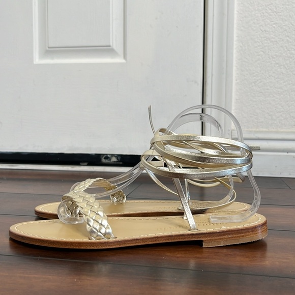 La Botteguccia Da Givanni Poisitano Gladiator Sandals Gold Women's 8.5 New - Picture 4 of 9